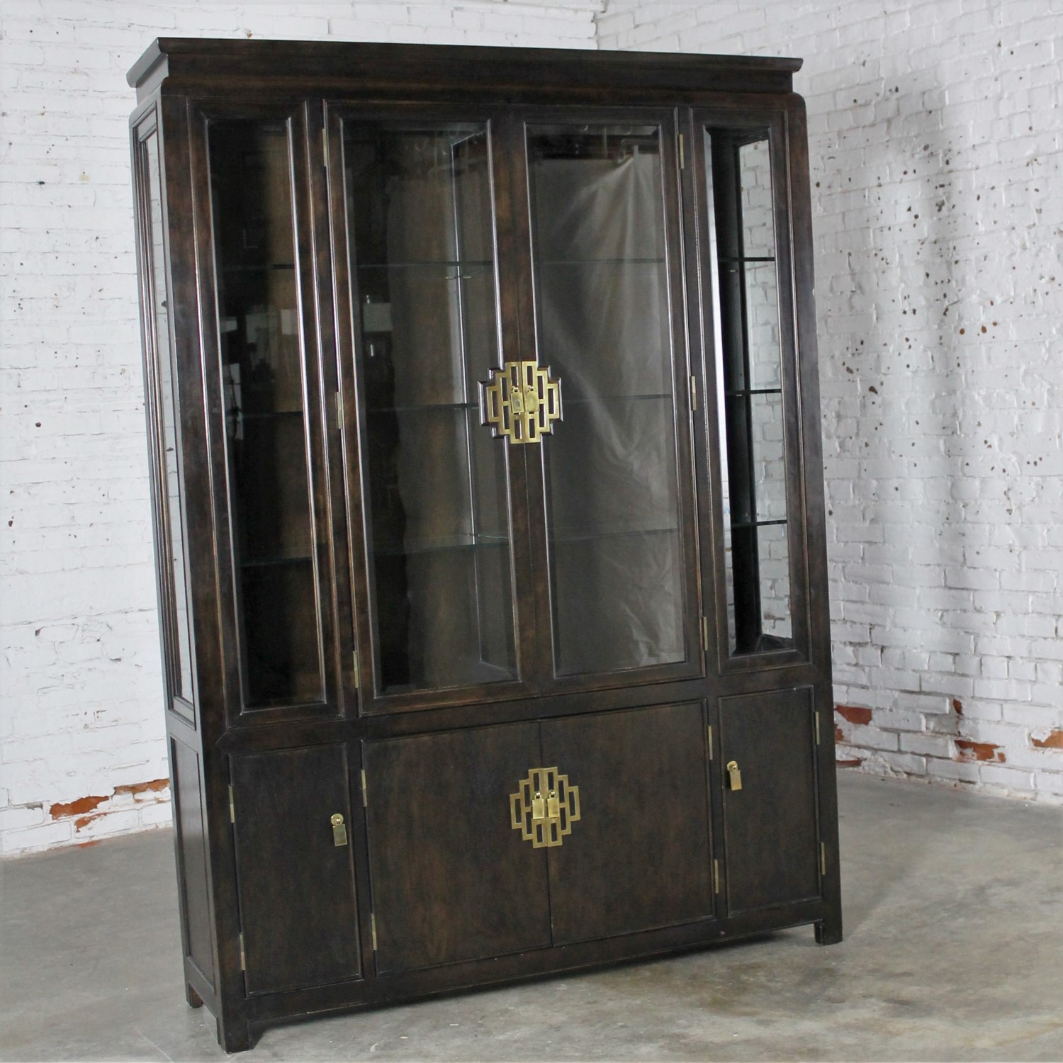 Vintage Chin Hua Collection China Display Cabinet or Book Case by Century Furniture