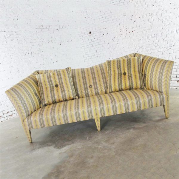 Vintage Donghia Yellow Stripe Spirit Sofa by John Hutton