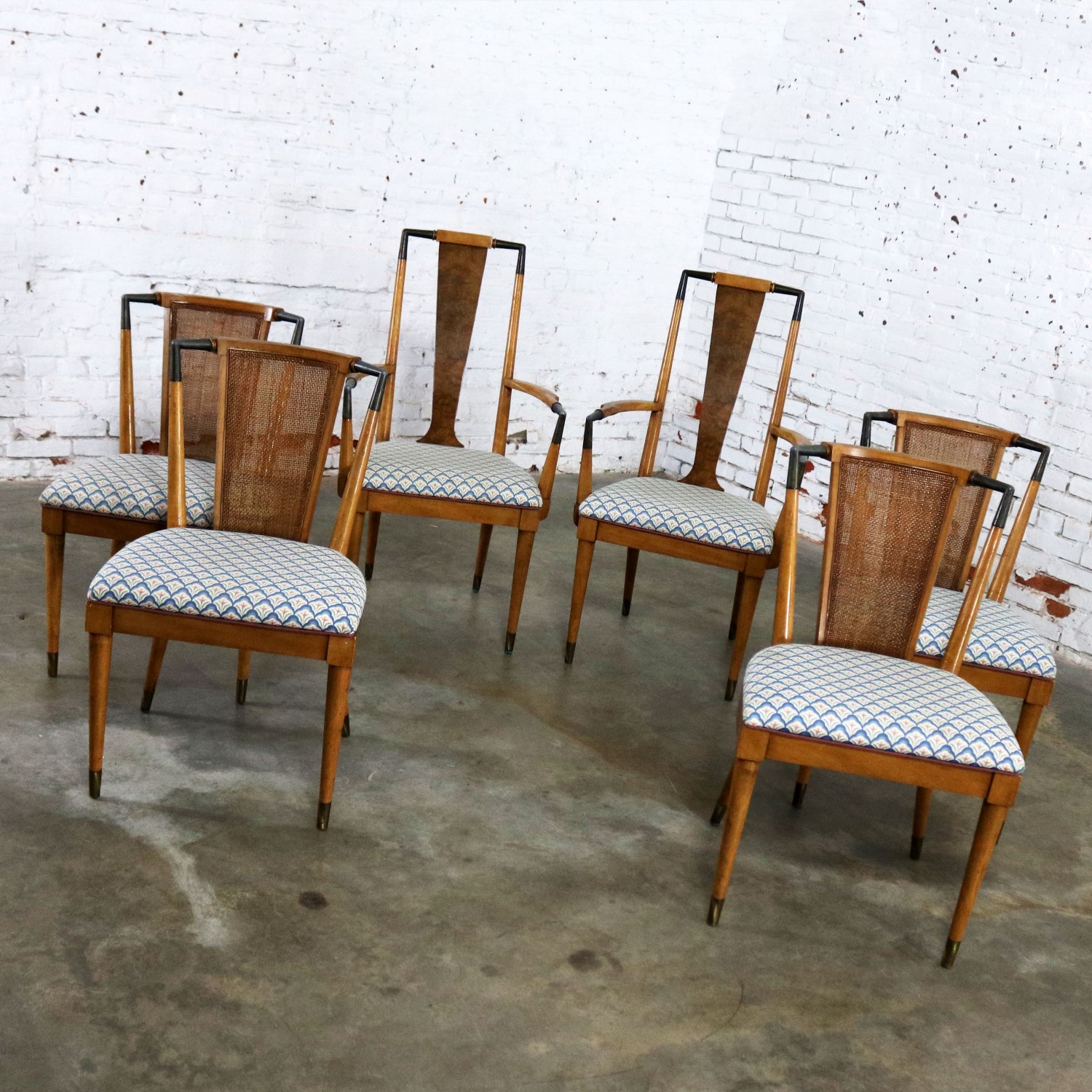 Mid Century Modern Metz Contempora Dining Chairs by William Clingman Set of Six