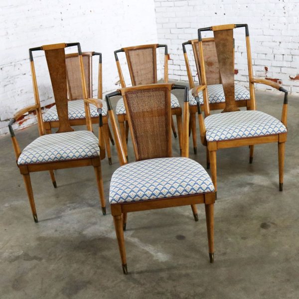 Mid Century Modern Metz Contempora Dining Chairs by William Clingman Set of Six