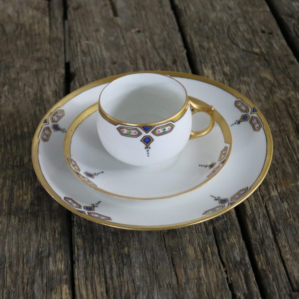 Art Deco J and C Bavaria China Luncheon Set for Four
