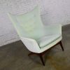 Vintage Scandinavian Modern Reclining Wingback Lounge Chair by H W Klein for Bramin Mobler