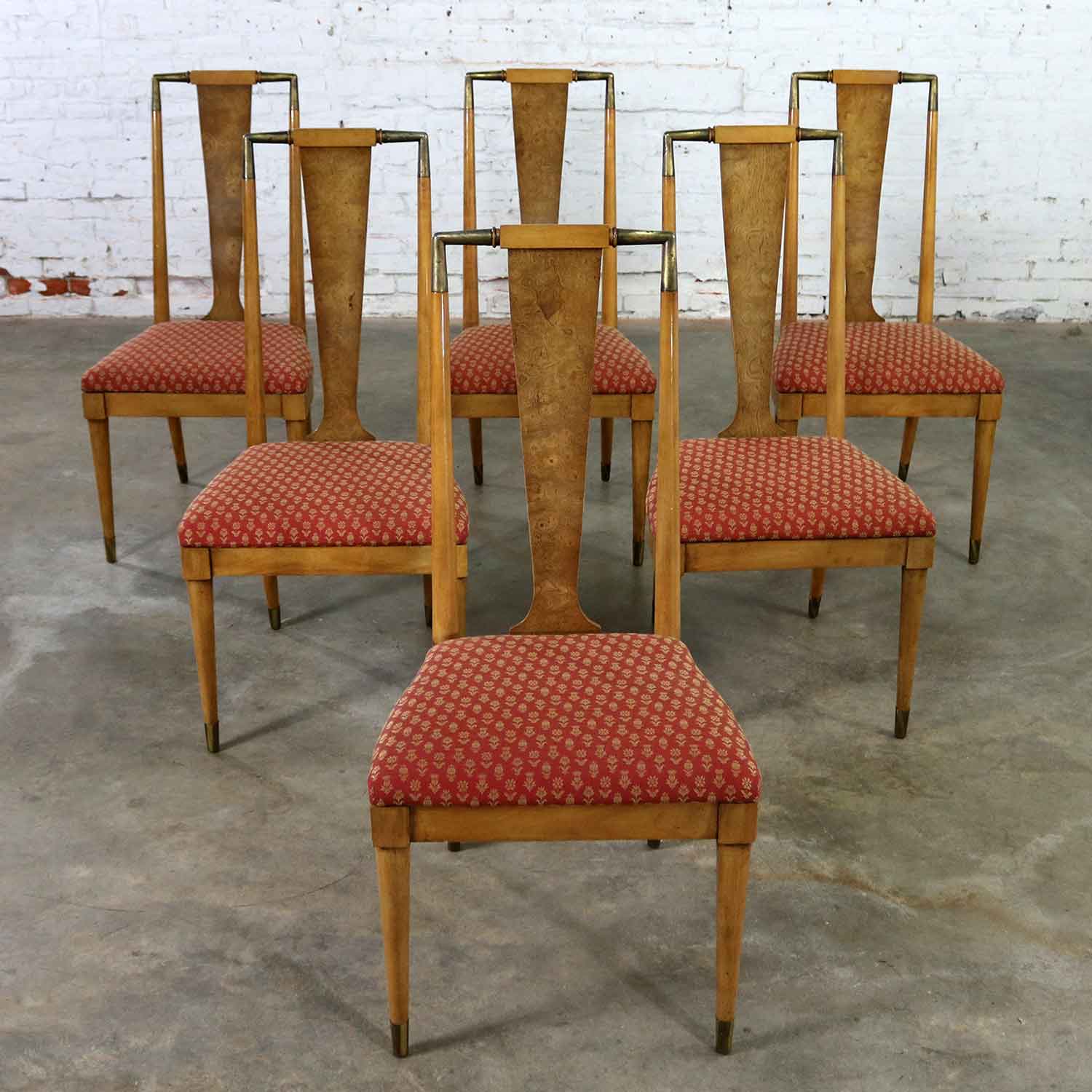 Mid Century Contempora Dining Chairs by William Clingman for J. L. Metz Set of Six