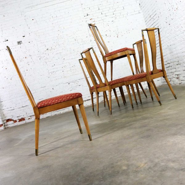 Mid Century Contempora Dining Chairs by William Clingman for J. L. Metz Set of Six