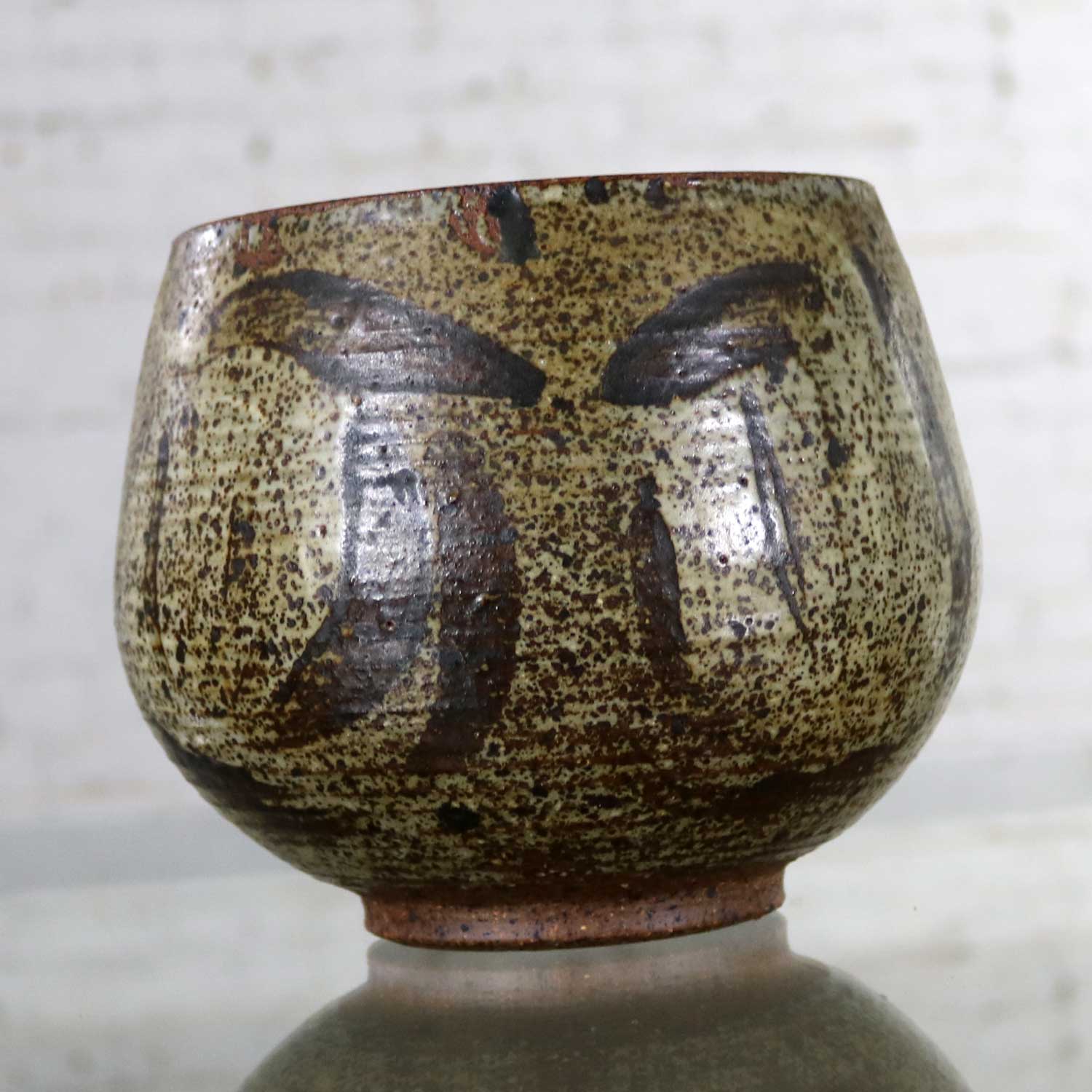 Mid Century Modern Studio Ceramic Stoneware Pot by Mark Zamantakis