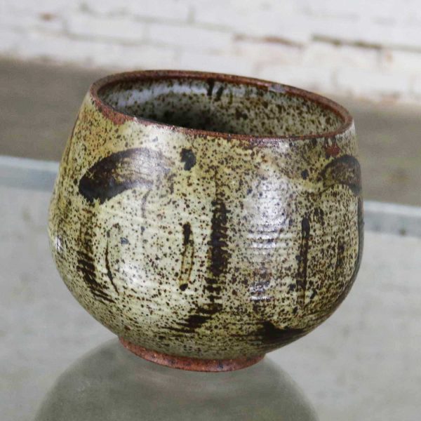 Mid Century Modern Studio Ceramic Stoneware Pot by Mark Zamantakis