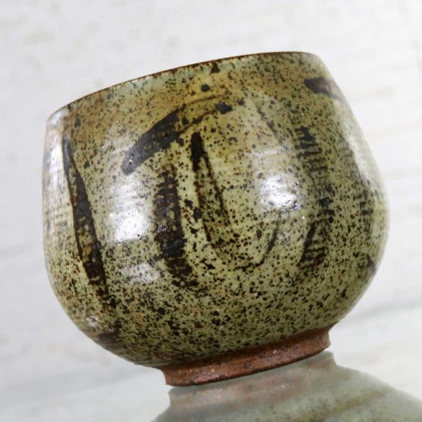 Mid Century Modern Studio Ceramic Stoneware Pot by Mark Zamantakis