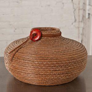 "The Cowboy" Hand Woven Pine Needle Basket