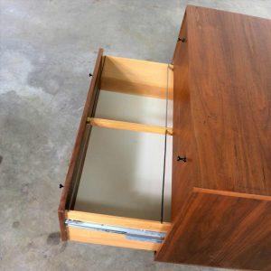 Mid Century Modern Two Drawer Lateral File Cabinet in Walnut by Hardwood House Inc.