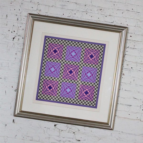 Jatek by Victor Vasarely Serigraph in Color Pencil Signed Numbered