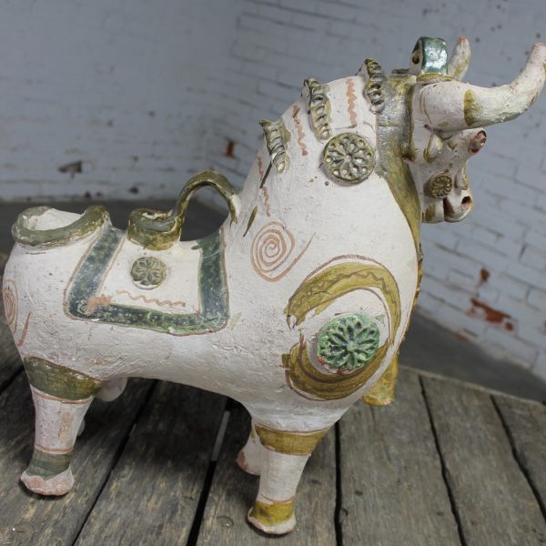 Torito de Pucara Antique Pottery Peruvian Bull Vessel