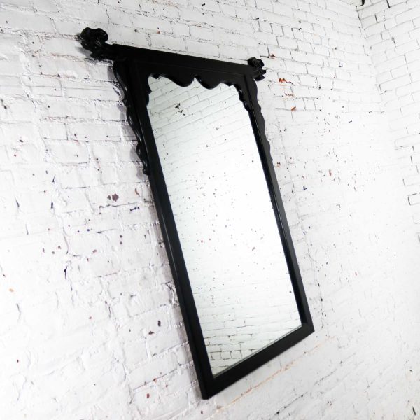 Vintage Chin Hua Ebonized Mirror by Raymond K. Sobota for Century Furniture