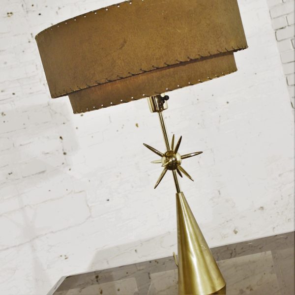 Mid Century Sputnik Table Lamp by Laurel Lighting w/ Original Shade