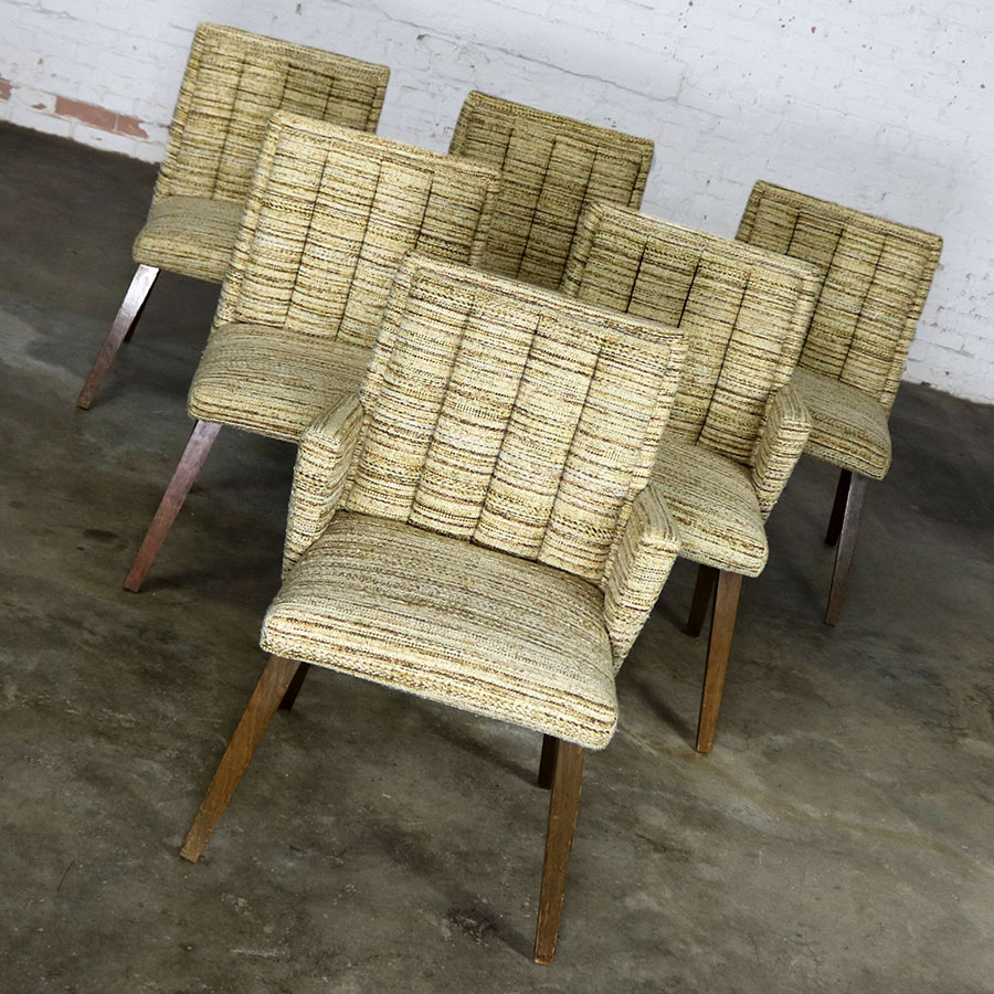 Architectural Modern Dining Chairs by Morris of California Mid Century Modern Set of Six