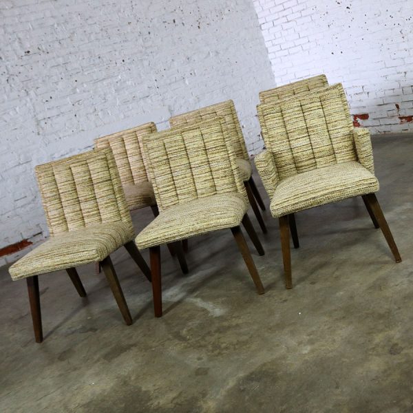 Architectural Modern Dining Chairs by Morris of California Mid Century Modern Set of Six