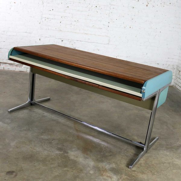 MCM Herman Miller Action Office I Roll Top Desk by George Nelson and Robert Propst