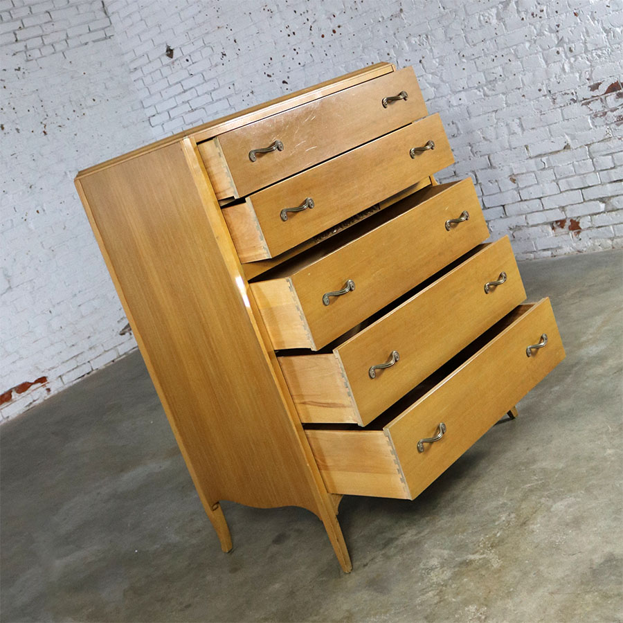 Art Deco Style Tall Chest of Drawers by Rway Northern Furniture Company of Sheboygan