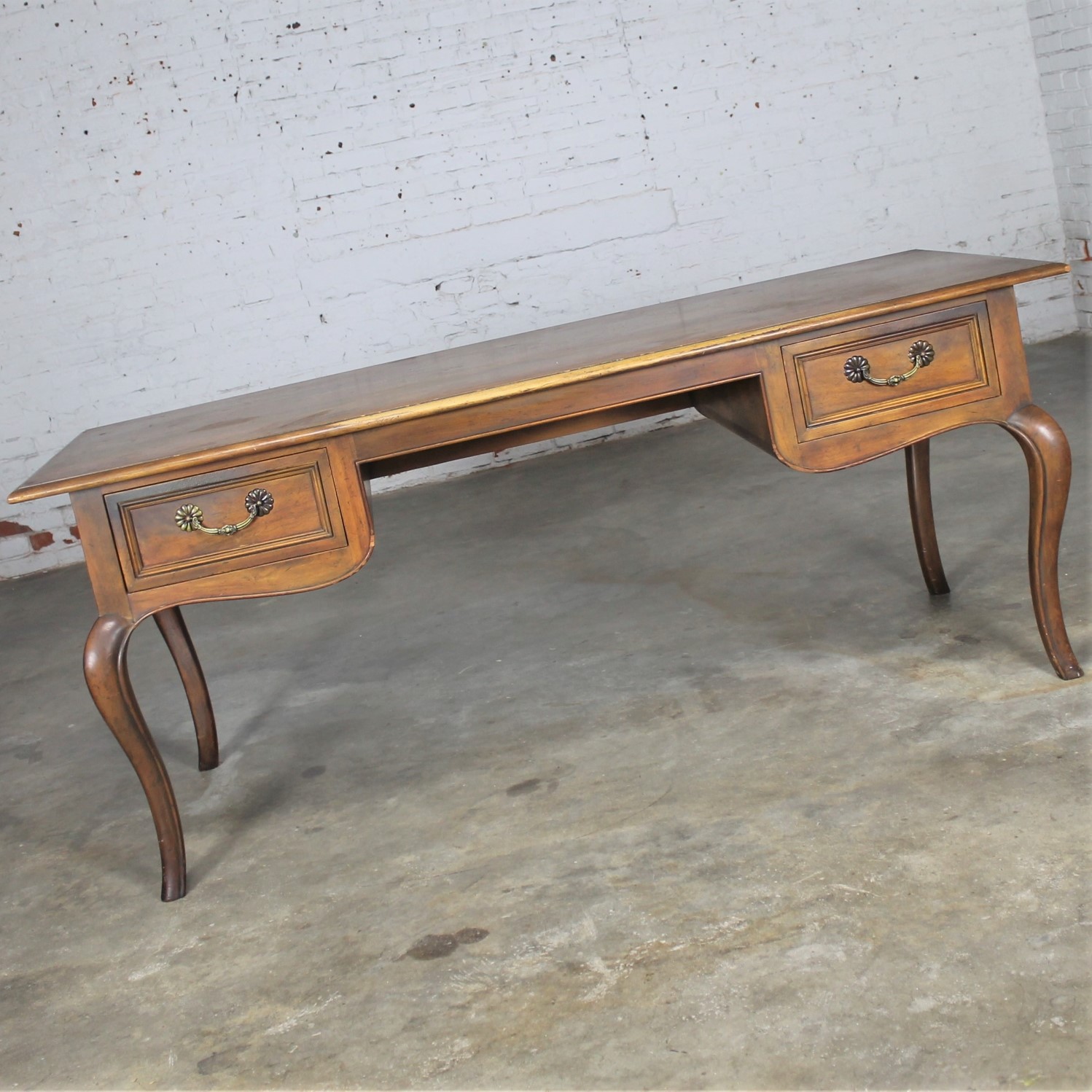 Vintage Baker French Louis XV Style Writing Desk
