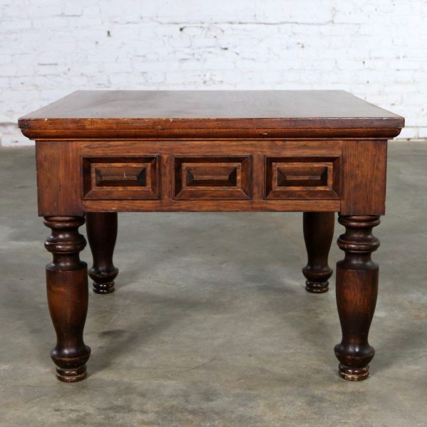 Spanish Revival Style Square End Table Style of Artes De Mexico Internacionales SA