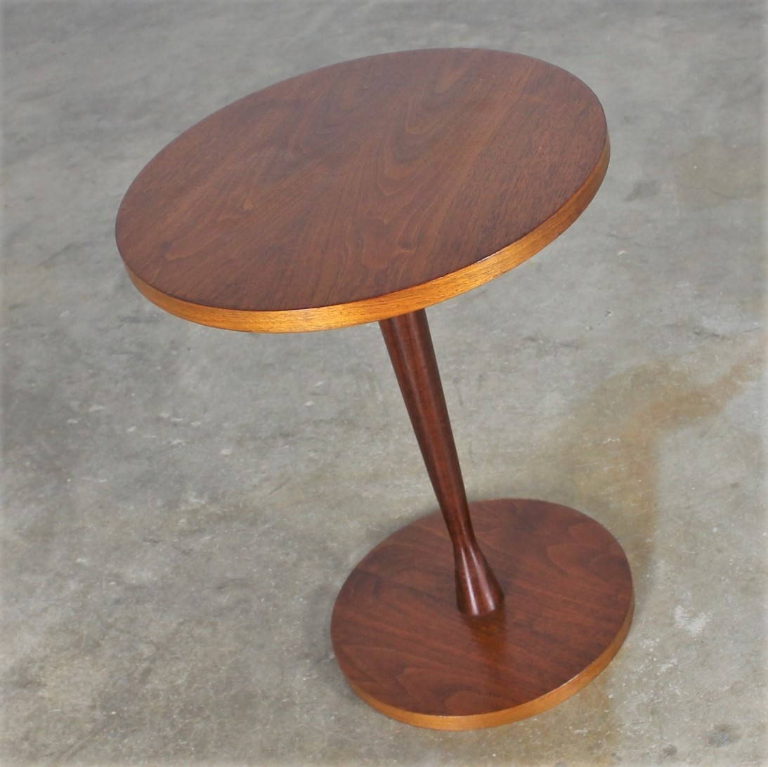 Small Round Walnut Occasional Table Circa 1960’s