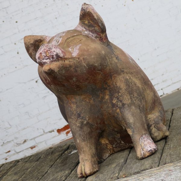 Terracotta Pig Planter Pot Near Life-Size