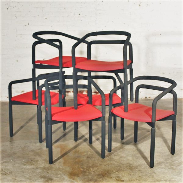 6 Vintage Rubber Armchairs by Brian Kane for Metropolitan Furniture - Steelcase