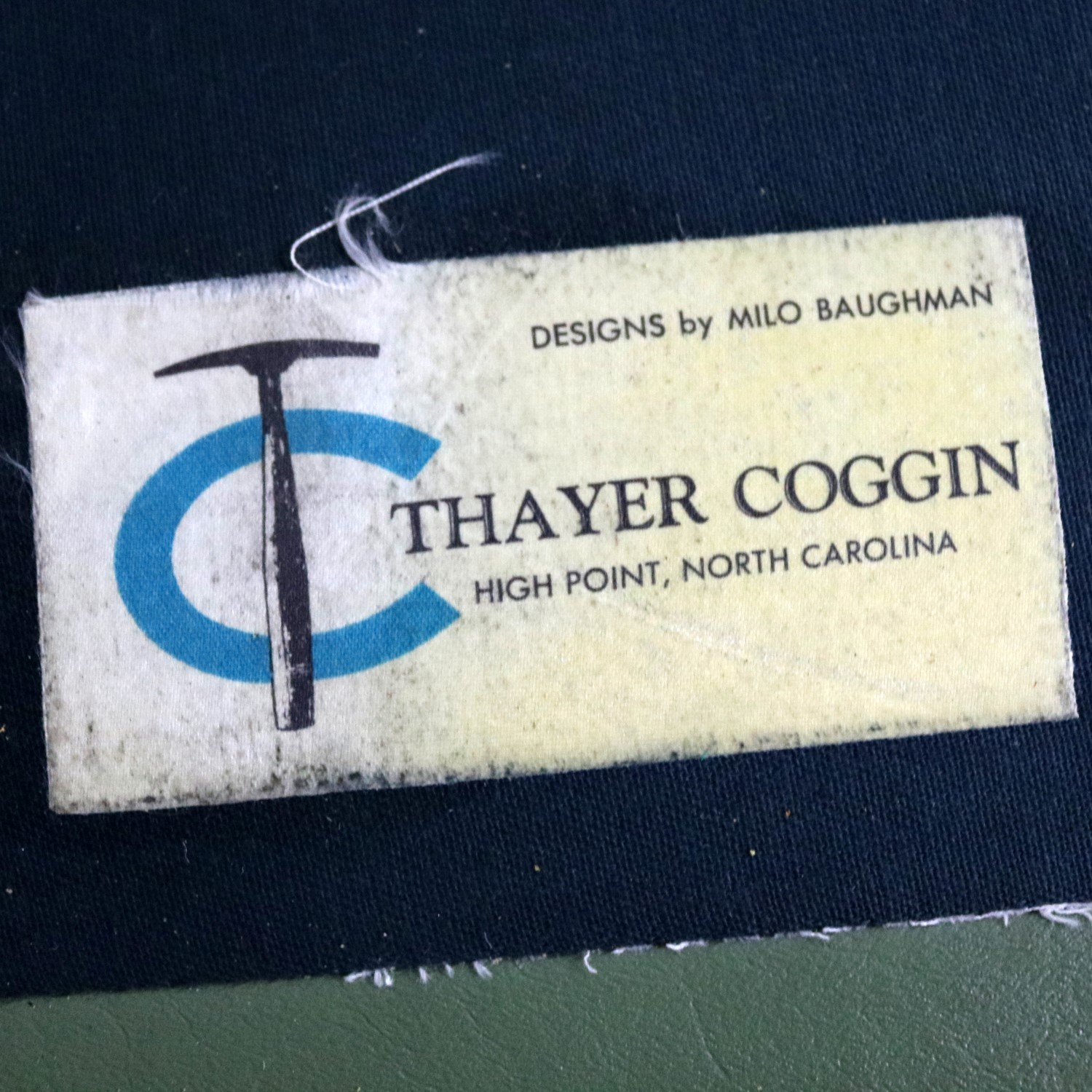 Mid Century Modern Vinyl Sofa by Milo Baughman for Thayer Coggin