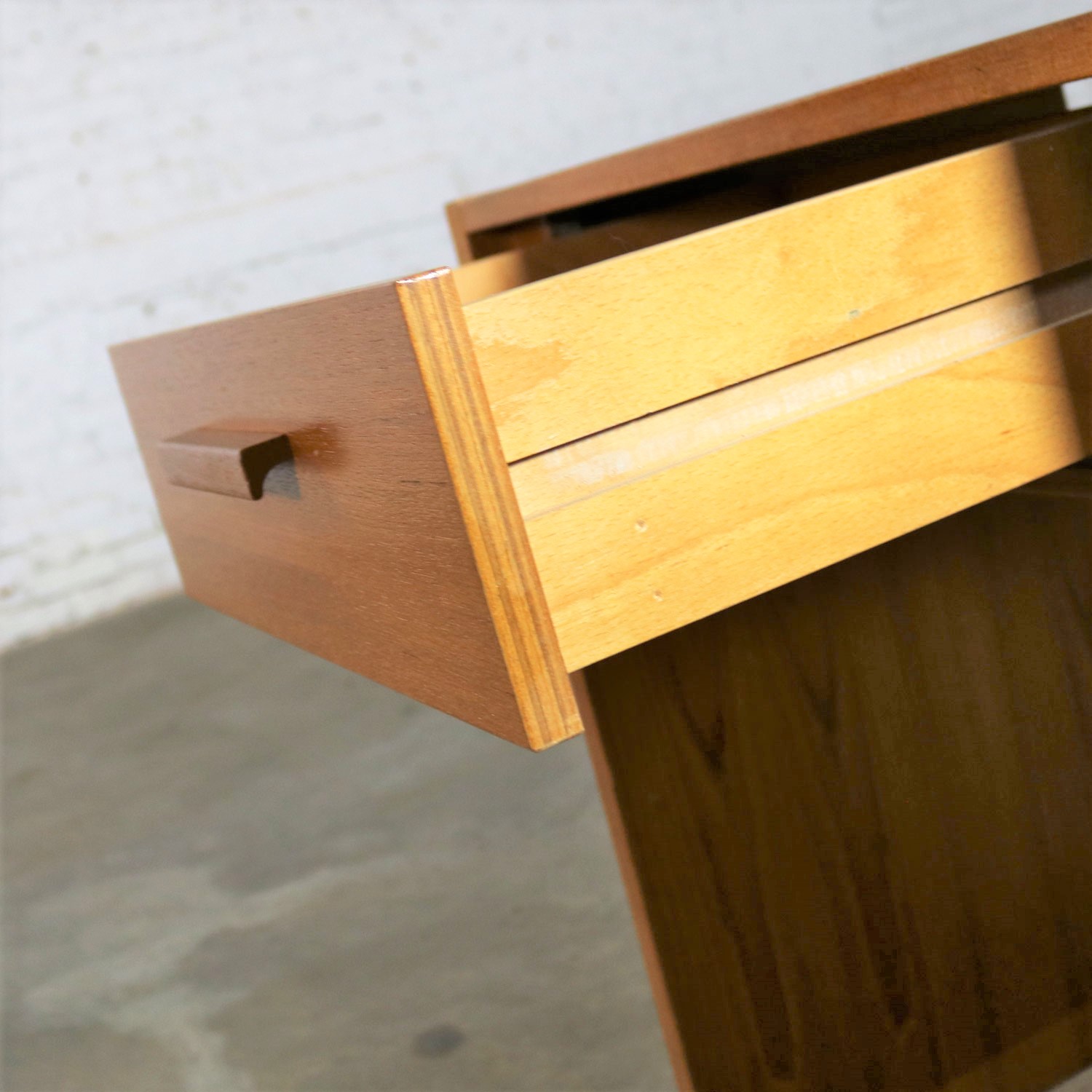 Scandinavian Modern Teak Single Drawer Nightstand or Tiny Desk by Faarup Mobelfabrik