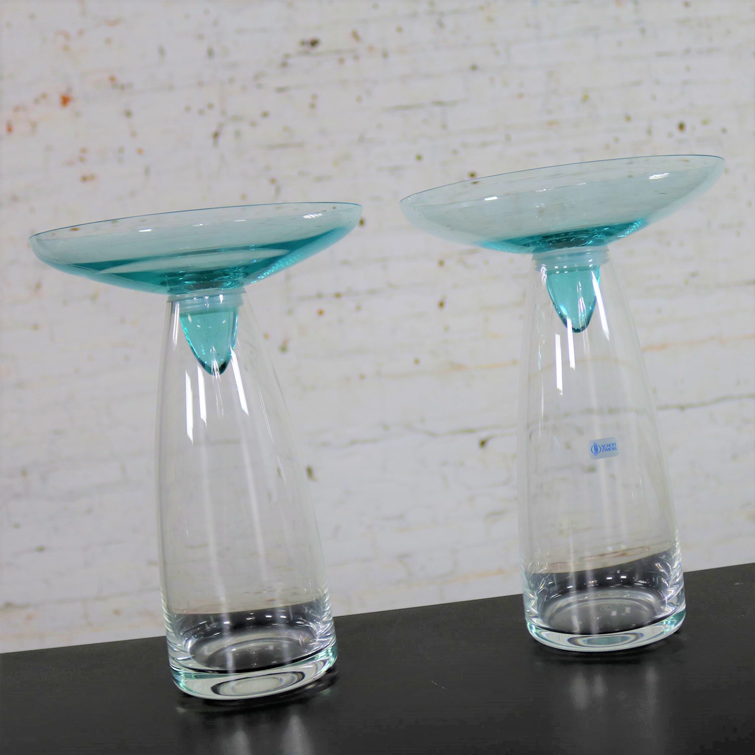 Vintage Schott Zwiesel Glass Triple Use Vase Decanter Bowl for Zwiesel Kristallglas