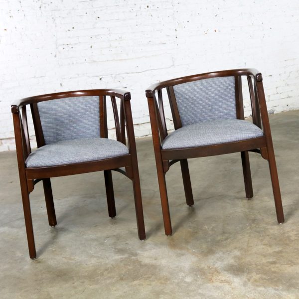 Pair of Art Deco Bauhaus Style Bistro Side Arm Chairs by Loewenstein-Oggo