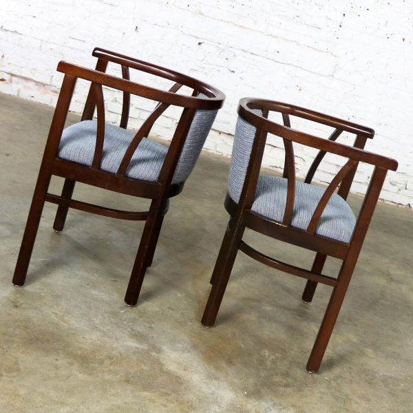 Pair of Art Deco Bauhaus Style Bistro Side Arm Chairs by Loewenstein-Oggo