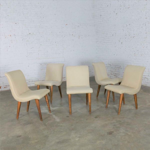 Dining Chairs Attributed to ModernMates by Leslie Diamond for Conant Ball, Set 5