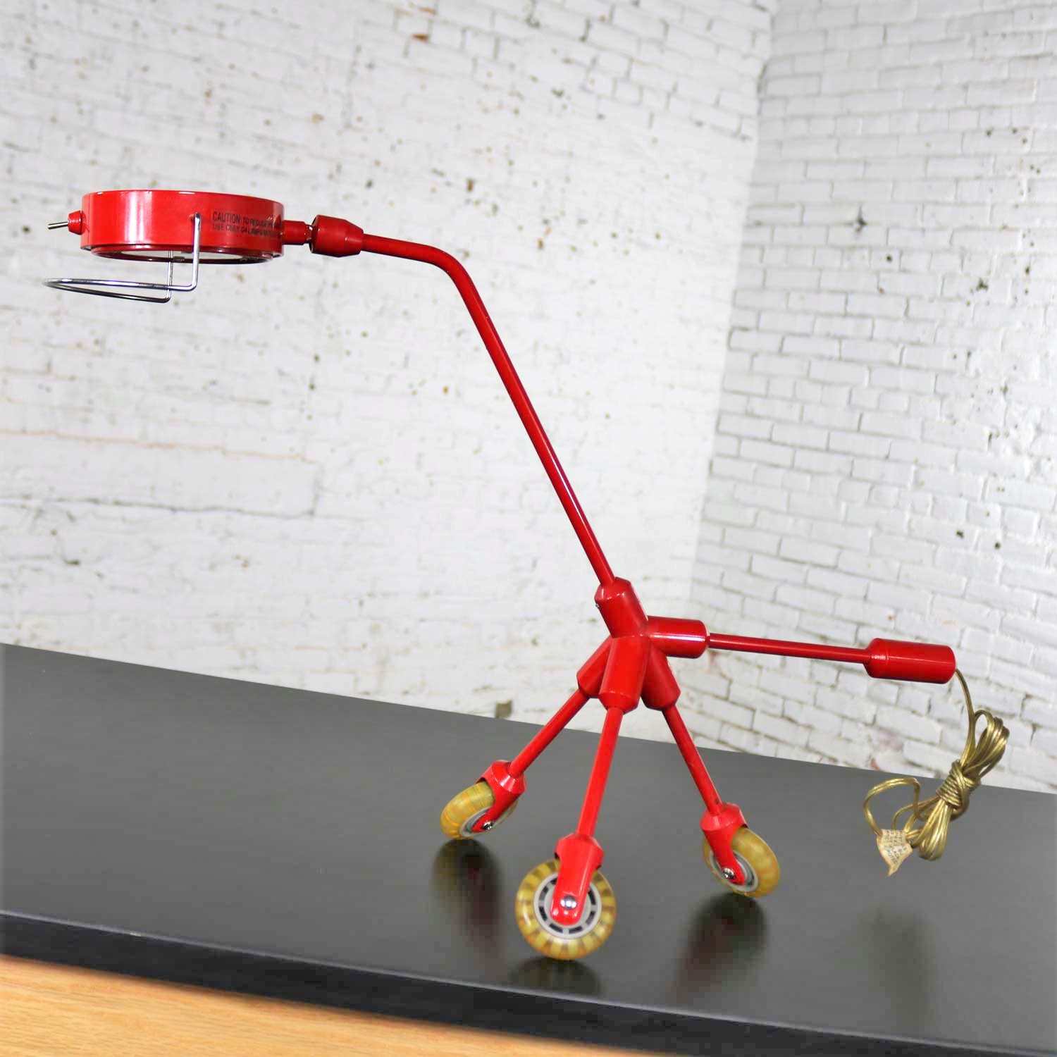 Kila Red Dog Rolling Table Lamp by Harry Allen for IKEA