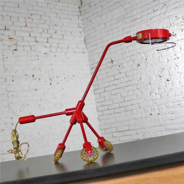 Kila Red Dog Rolling Table Lamp by Harry Allen for IKEA