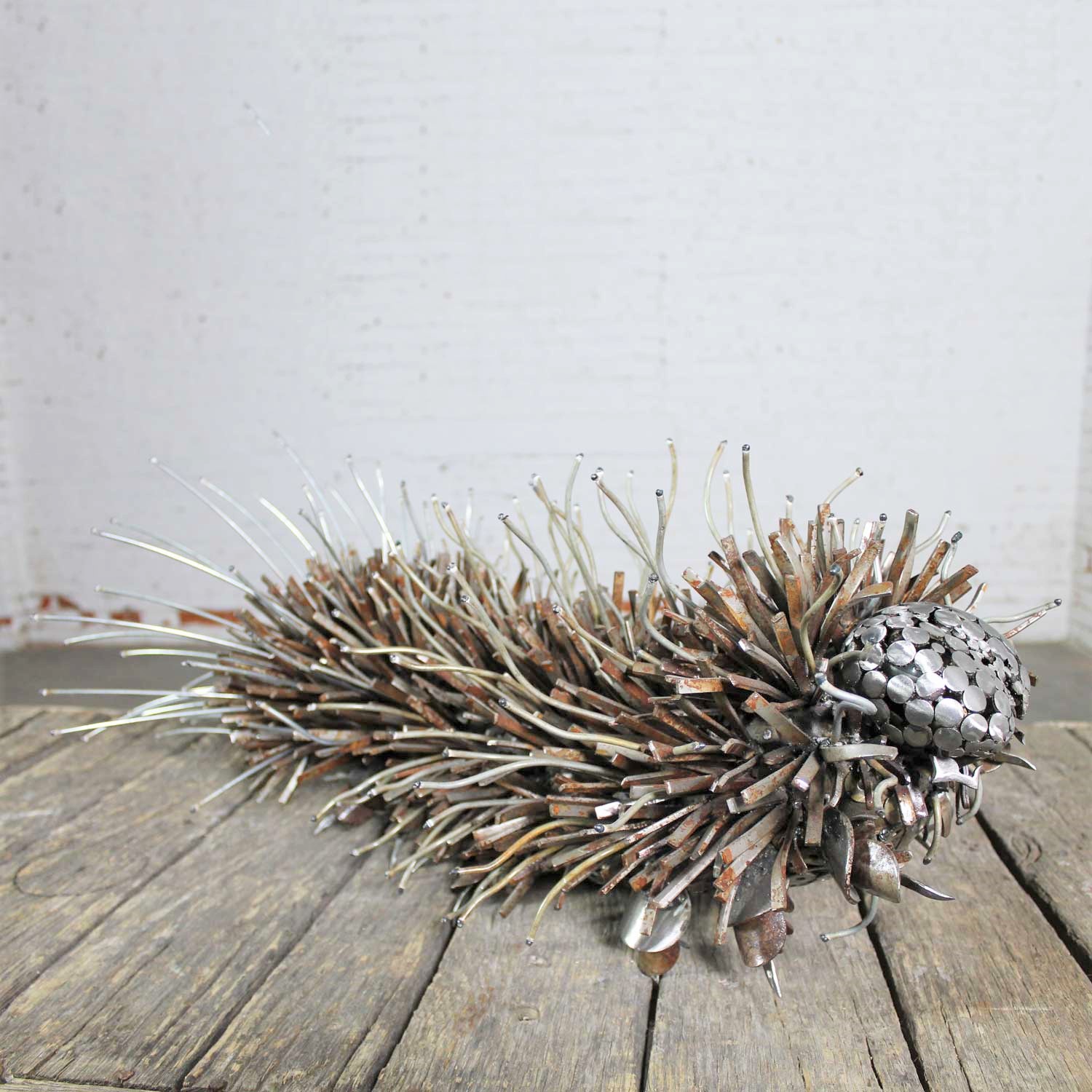 Caterpillar Sculpture or Garden Art of Reclaimed Metal by Jason Startup