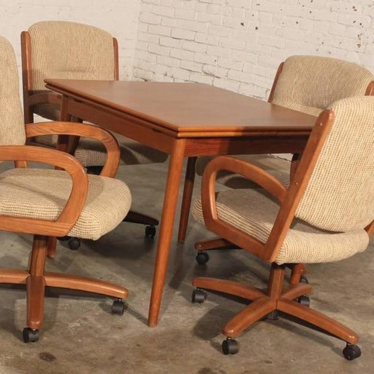 Vintage Mackintosh Style High Back Teak Dining Chairs