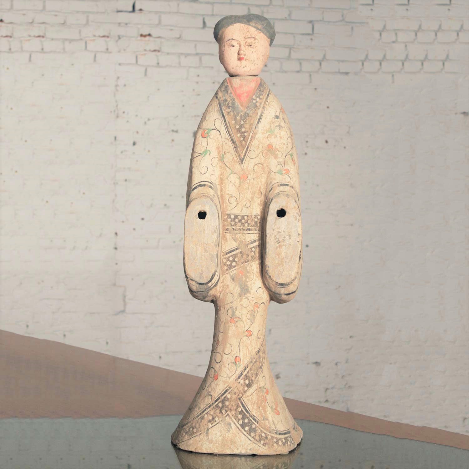 Early 20th Century Han Style Female Tomb or Funerary Pottery Figure