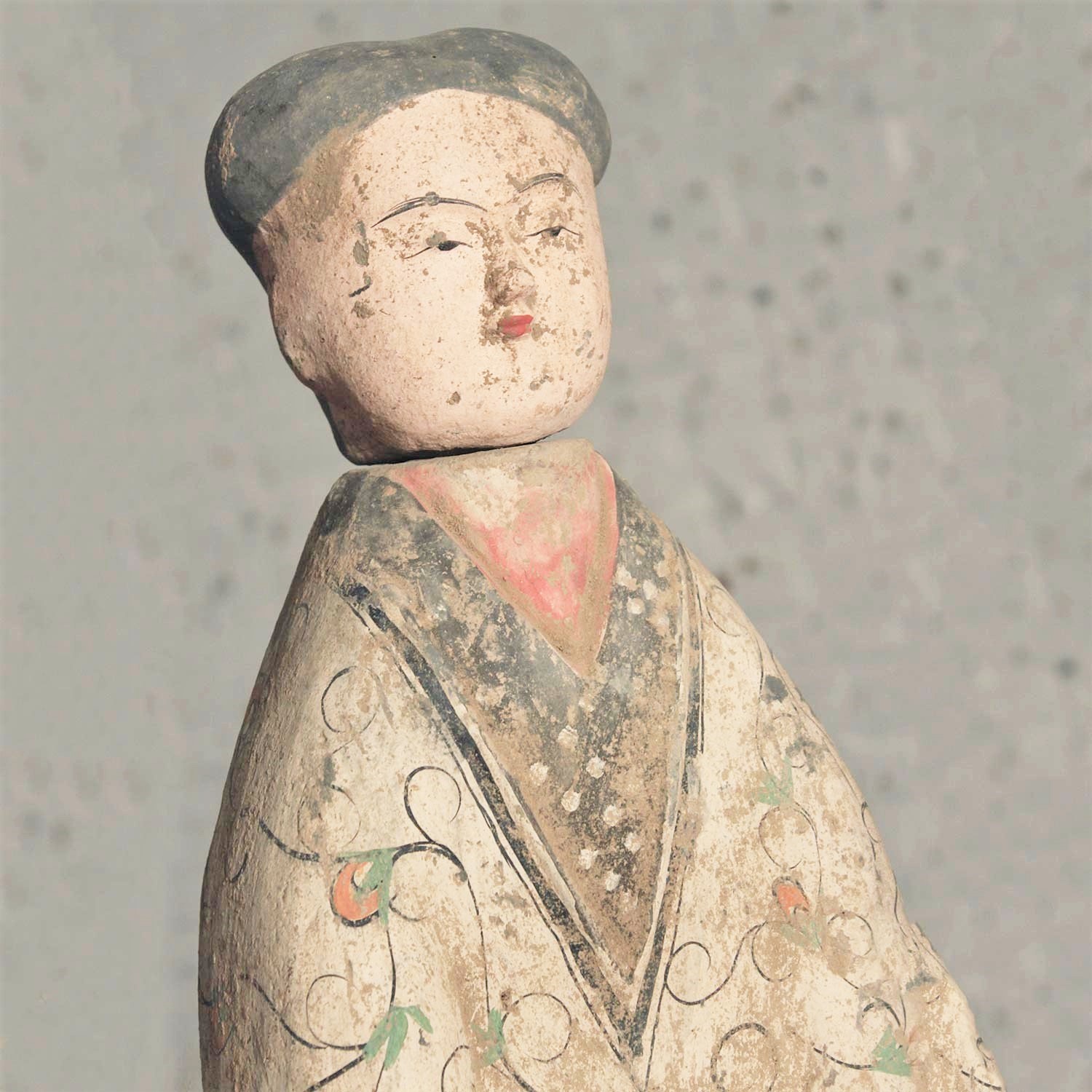 Early 20th Century Han Style Female Tomb or Funerary Pottery Figure