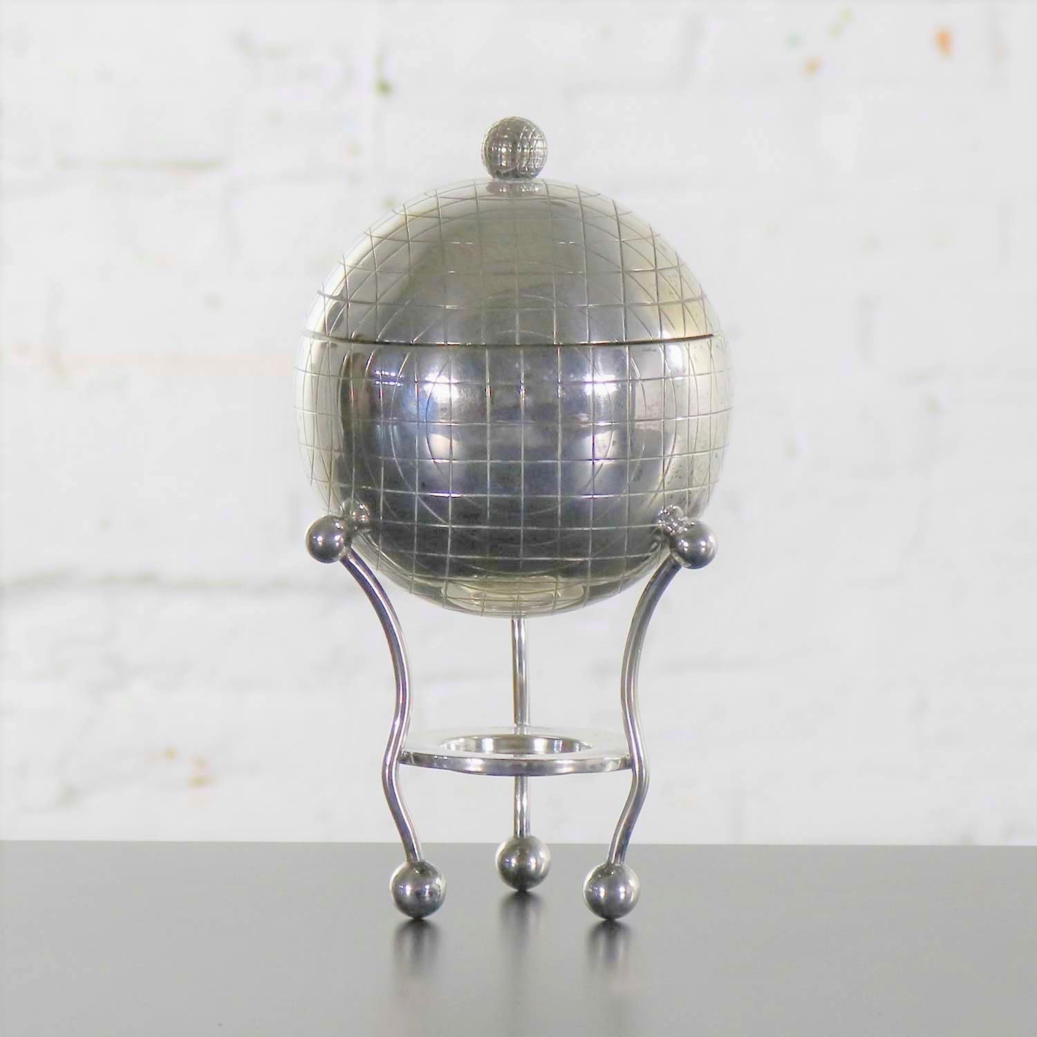 Latham & Morton Silver Plate Egg Warmer Globe Orb Shape Victorian