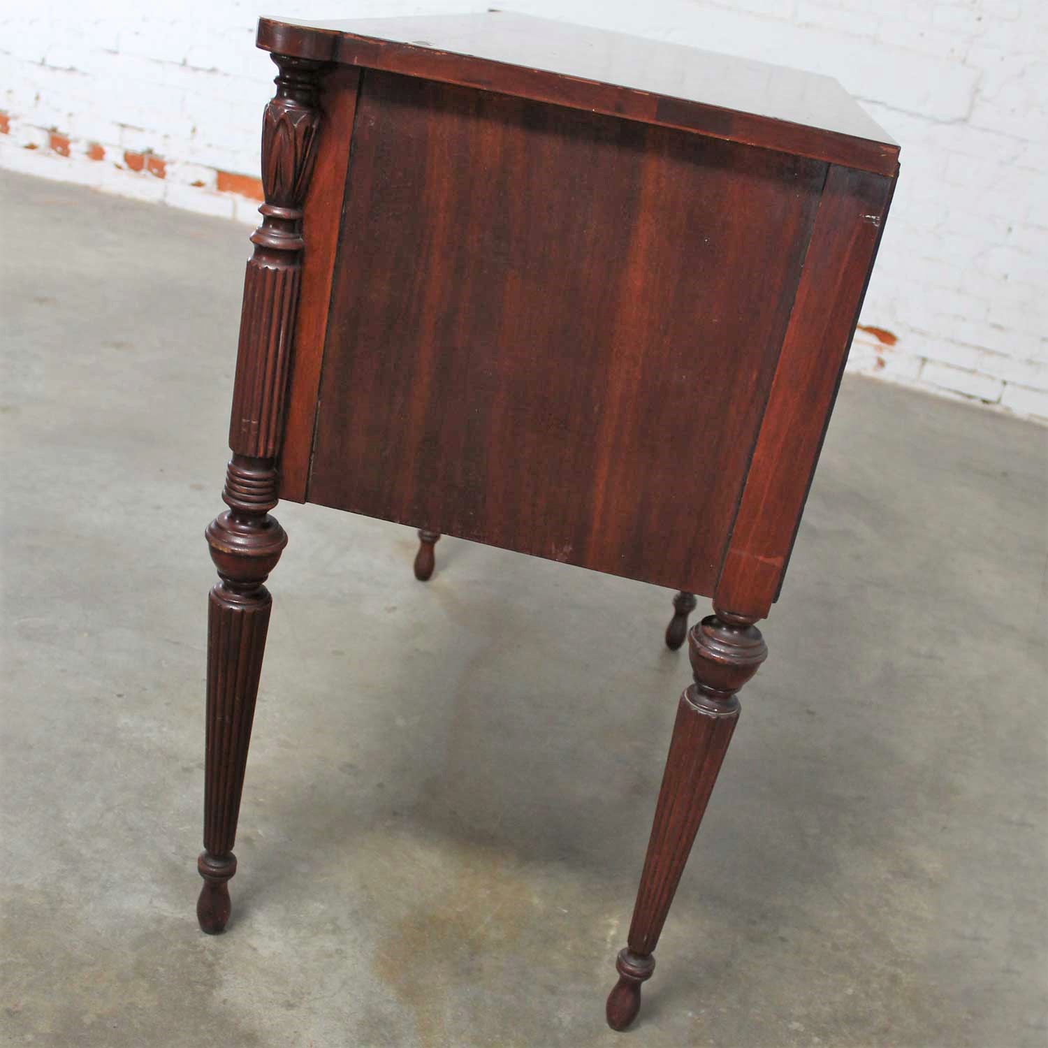 Classic Sheraton Federal Style Mahogany Server in the manor of Salem Cabinetmakers