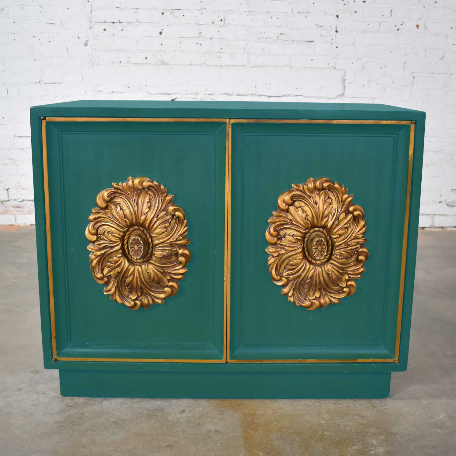 Mid Century Hollywood Regency Lane Small 2 Door Credenza Style J Mont or D Draper