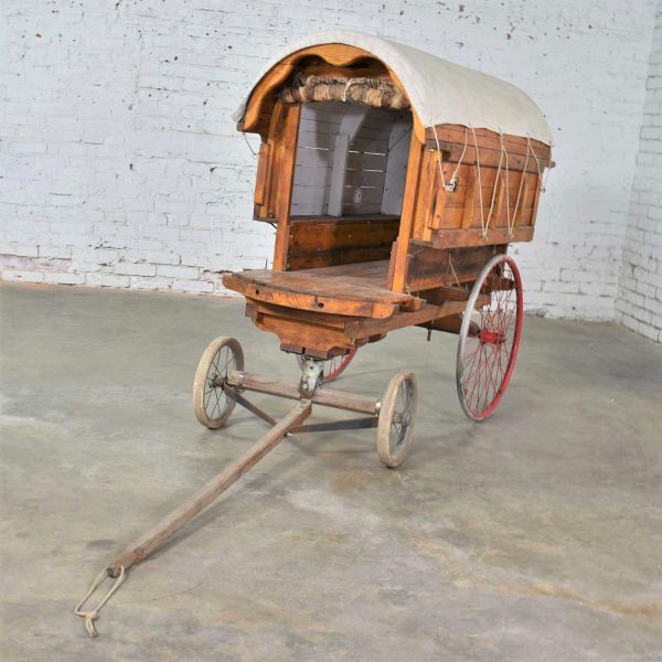 Vintage Largescale Model Covered Wagon or Prairie Schooner Pony or Goat Cart