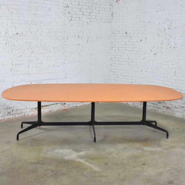 Extra Long 120 Inch Segmented Base Elliptical Table by Eames for Herman Miller