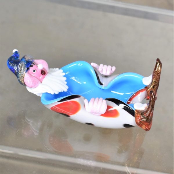 Vintage Murano Venetian Glass Clown Dish Mid Century Modern