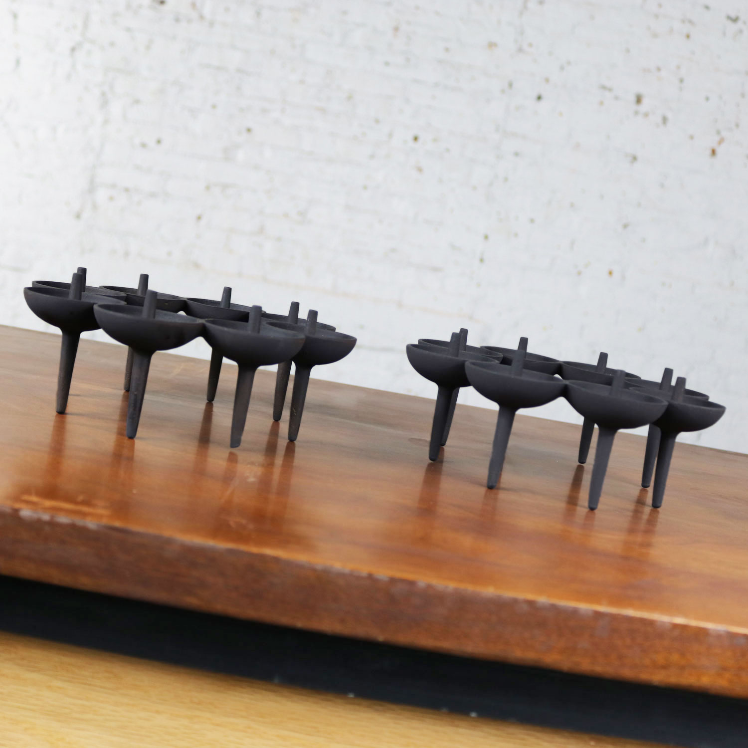 Dansk Black Iron Design with Light Series Candle Holders by Borje Rajalin