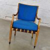 MCM Grand Haven Chair by Jack Van Der Molen for Jamestown in Blue Fabric