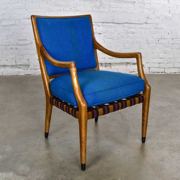 MCM Grand Haven Chair by Jack Van Der Molen for Jamestown in Blue Fabric