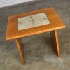 MCM Scandinavian Teak Side Table or End Table with Tile Insert by Poul H. Poulsen for Gangso Mobler