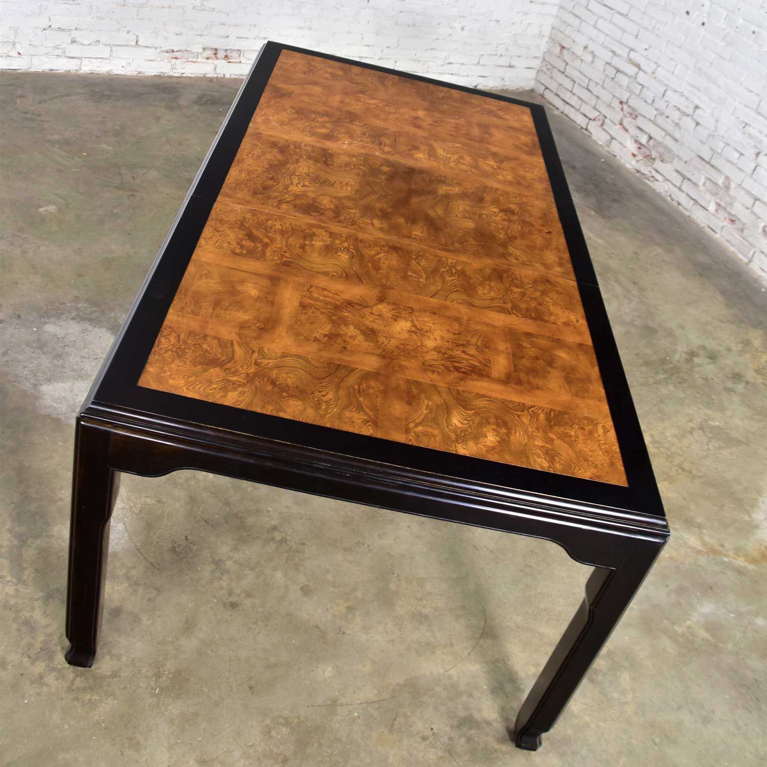 Vintage Chinoiserie Hollywood Regency Chin Hua Dining Table by Raymond K. Sobota for Century Furniture