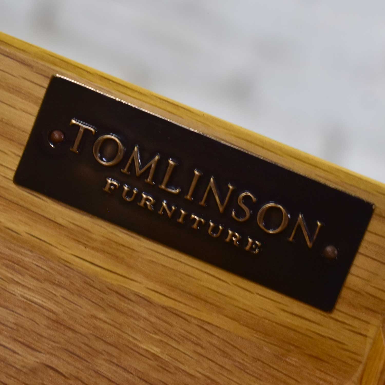 Modern Hollywood Regency Walnut Parson’s Style Hall Writing Desk by Tomlinson Furniture